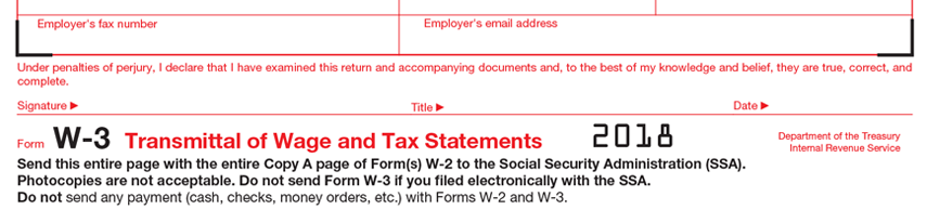 W-3 Forms