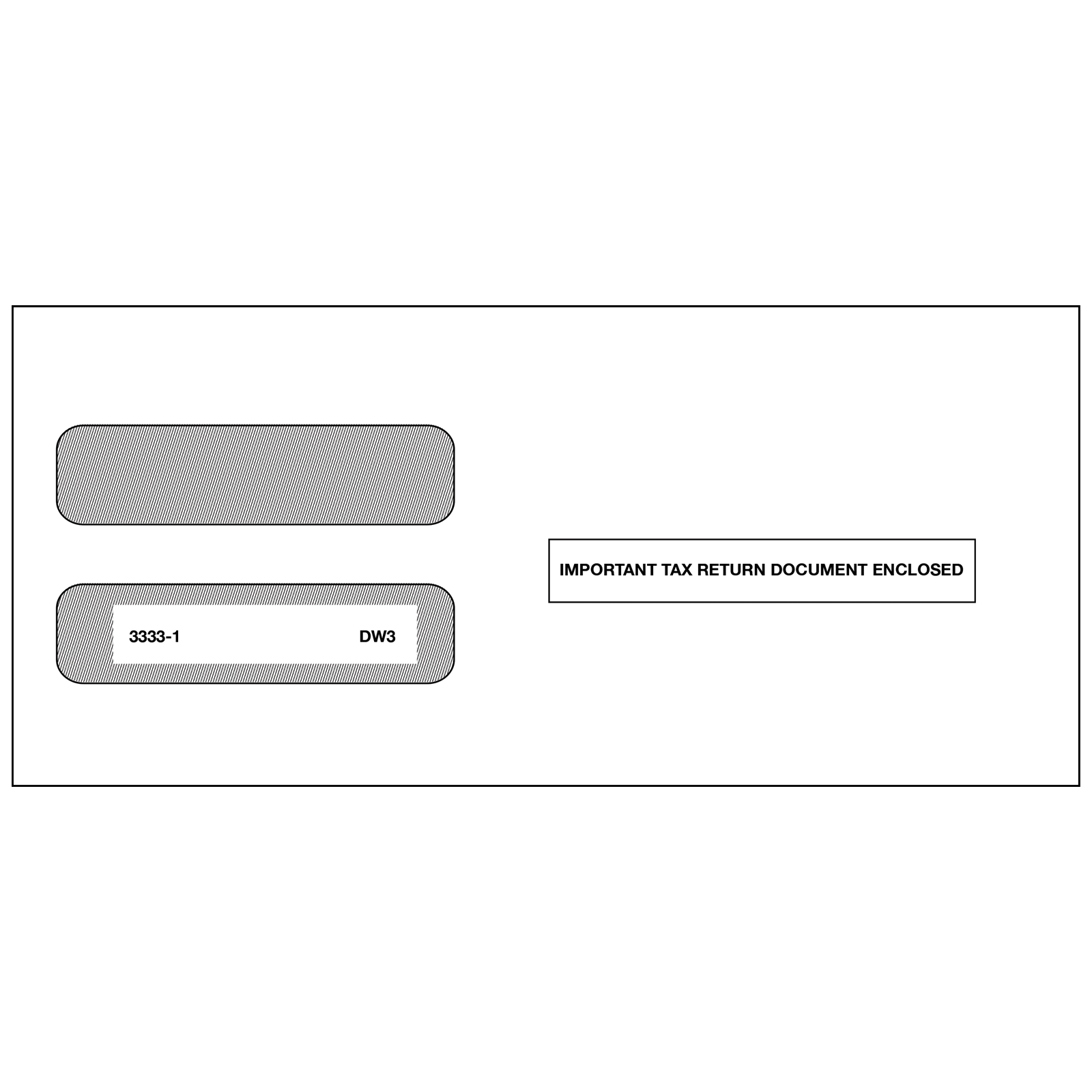 Item TF99991 Size 5.75 x 8.75 EGP IRS Approved Tax Envelope - Quantity 100 Envelopes Moisture Seal 4up Quadranty Style for w2 